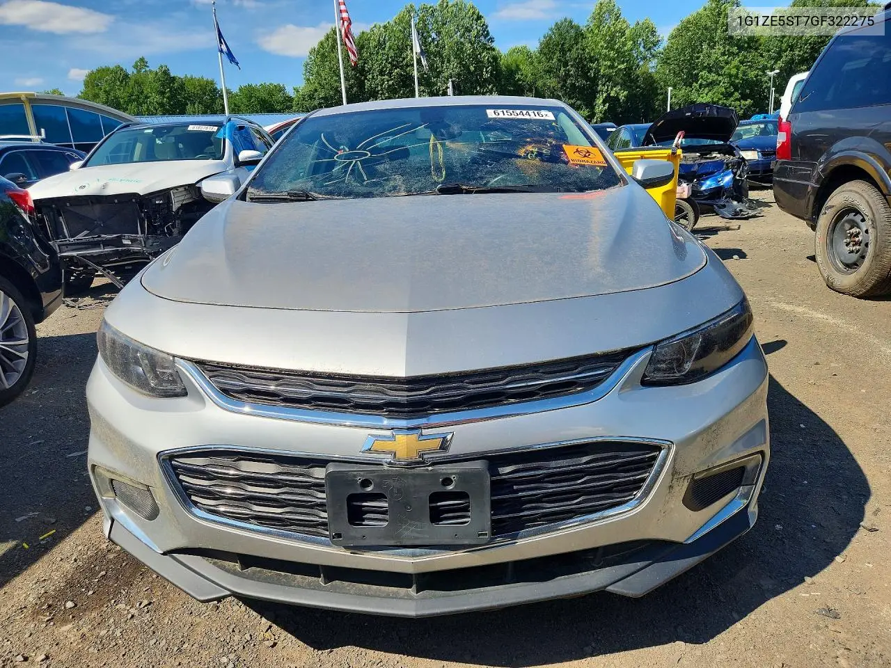 2016 Chevrolet Malibu Lt VIN: 1G1ZE5ST7GF322275 Lot: 61554416