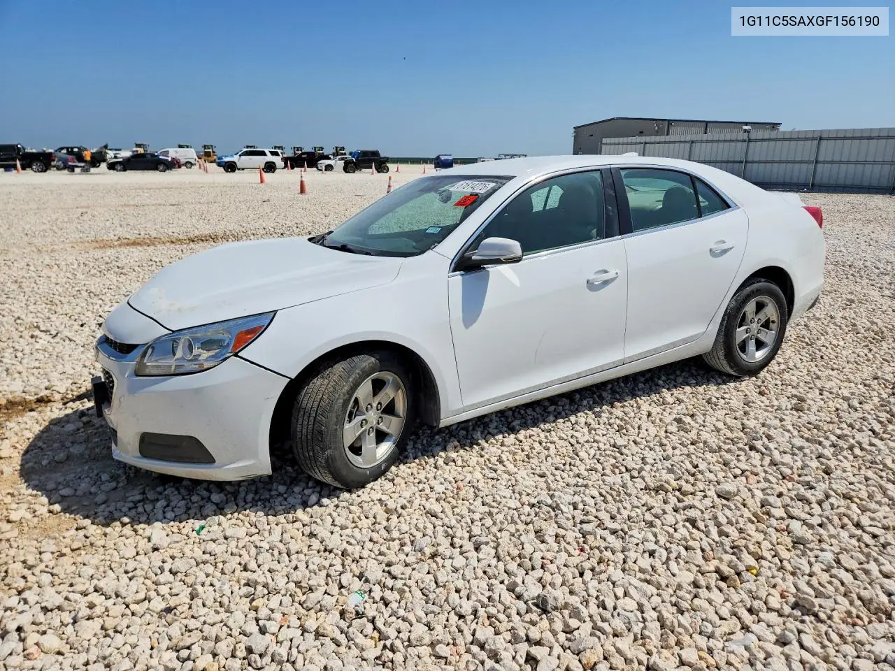 1G11C5SAXGF156190 2016 Chevrolet Malibu Limited Lt
