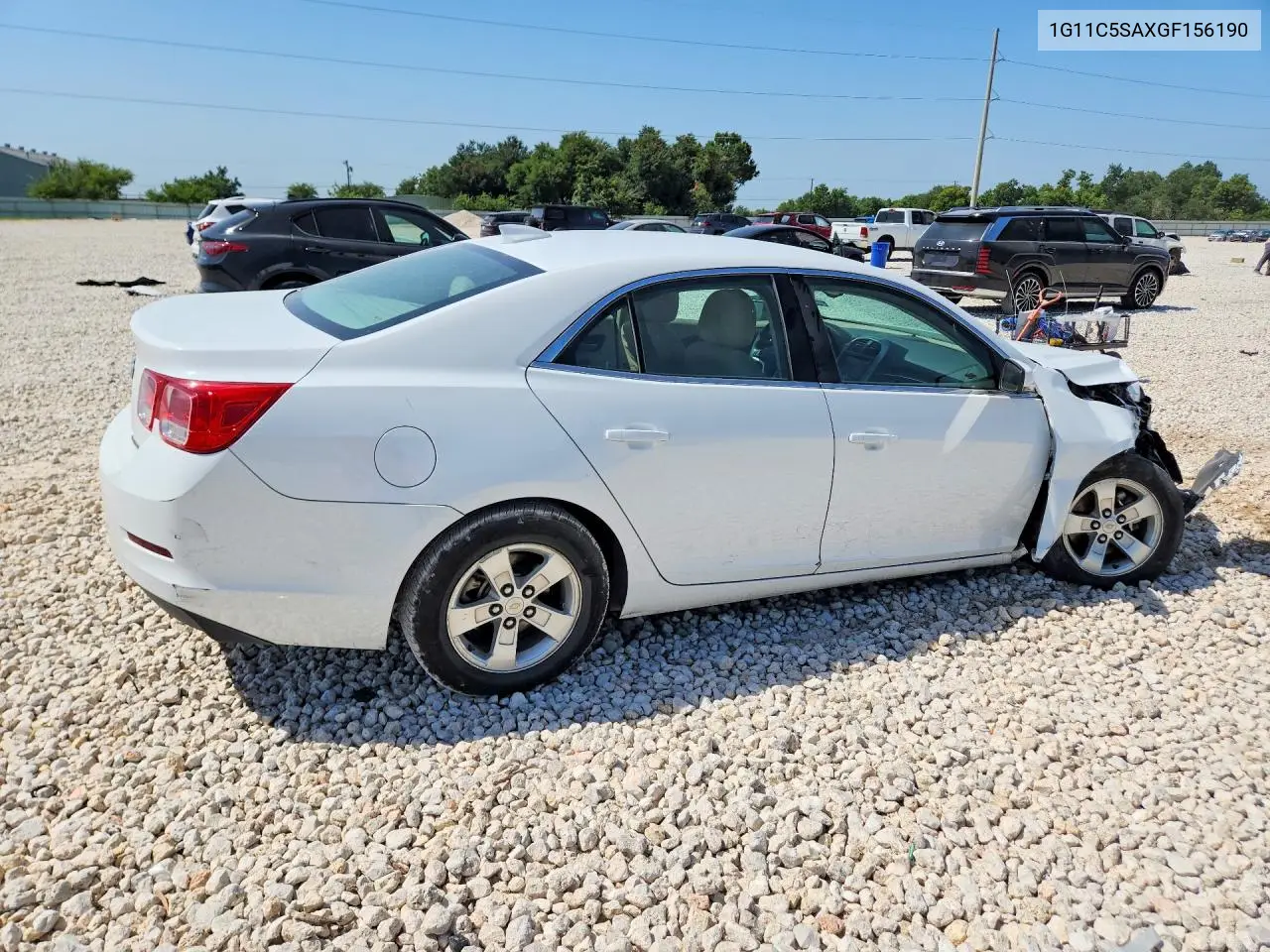 1G11C5SAXGF156190 2016 Chevrolet Malibu Limited Lt