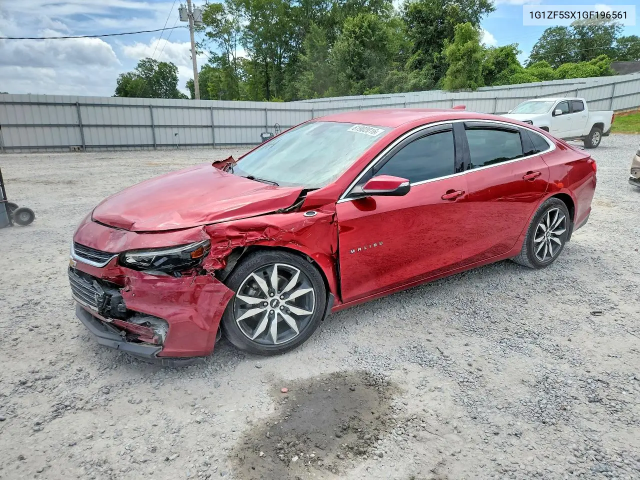 2016 Chev Malibu VIN: 1G1ZF5SX1GF196561 Lot: 61902016