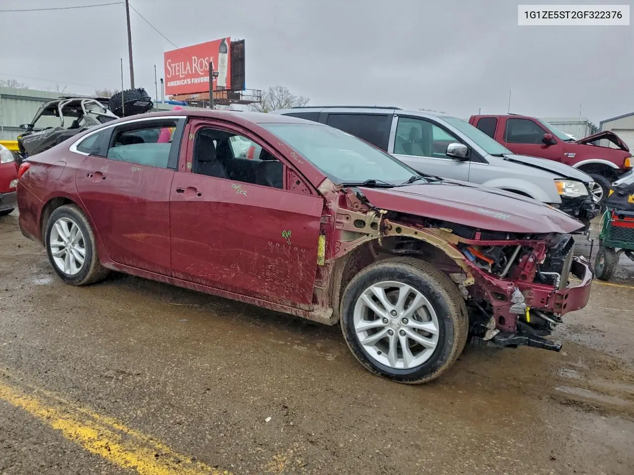 1G1ZE5ST2GF322376 2016 Chevrolet Malibu Lt