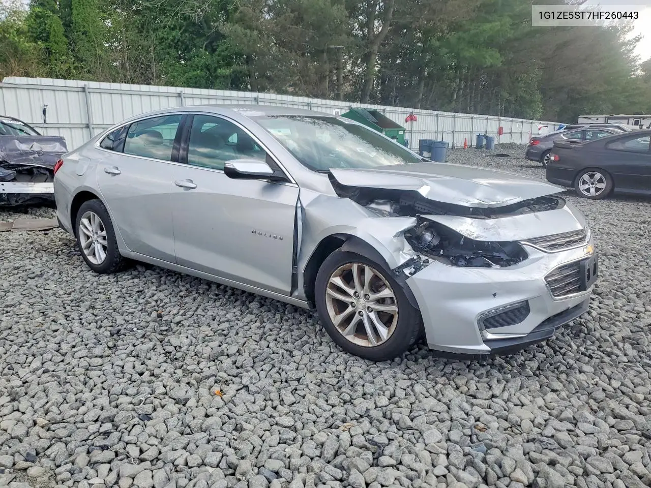 1G1ZE5ST7HF260443 2017 Chevrolet Malibu Lt
