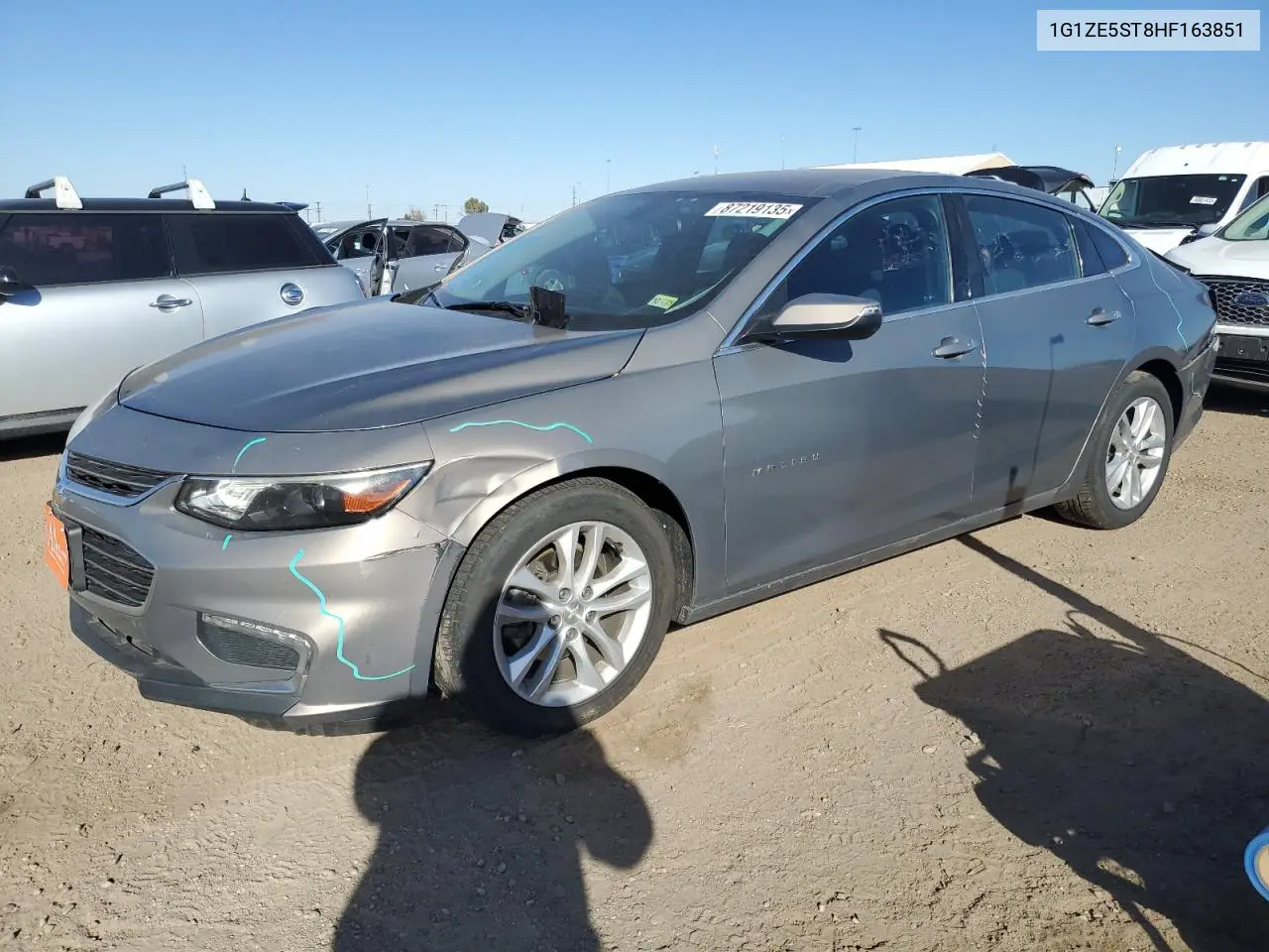 1G1ZE5ST8HF163851 2017 Chevrolet Malibu Lt