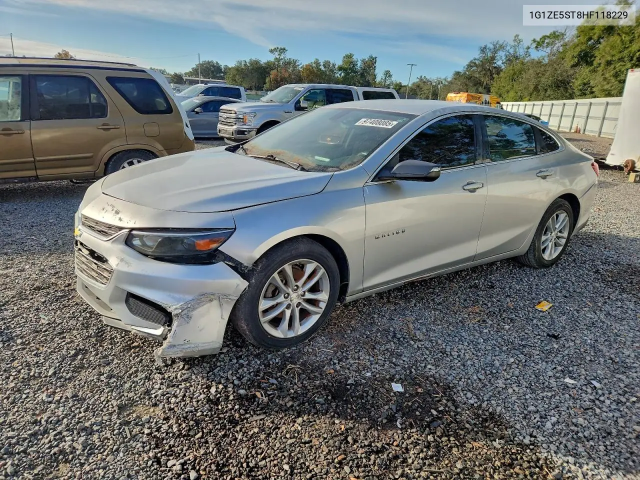 1G1ZE5ST8HF118229 2017 Chevrolet Malibu Lt