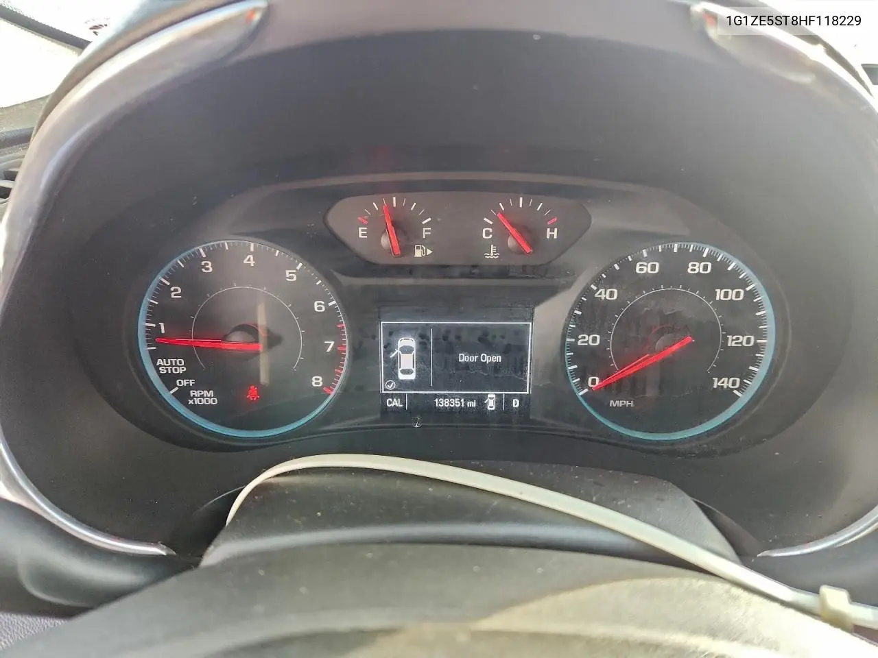 1G1ZE5ST8HF118229 2017 Chevrolet Malibu Lt