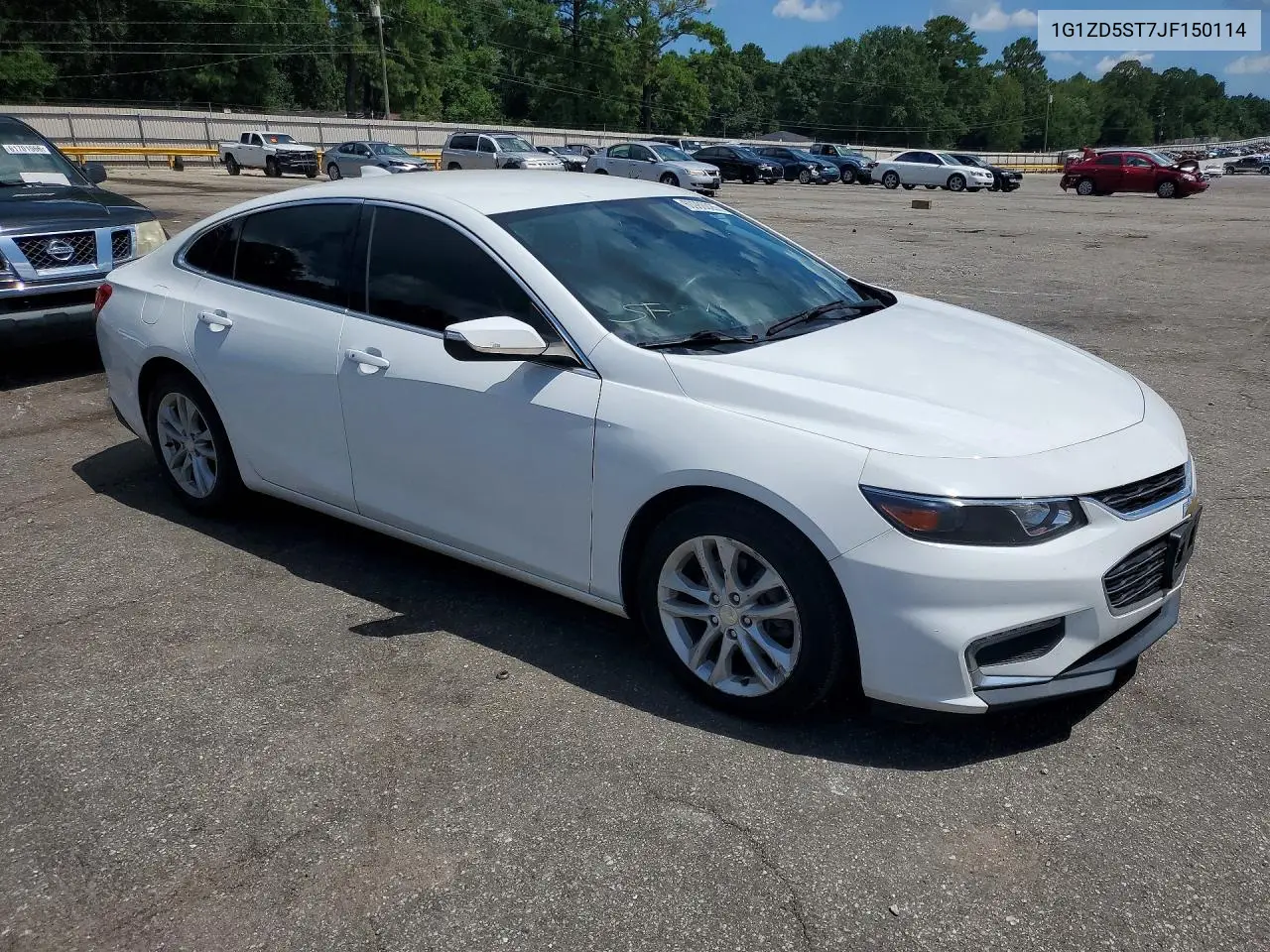 2018 Chevrolet Malibu Lt VIN: 1G1ZD5ST7JF150114 Lot: 60986026