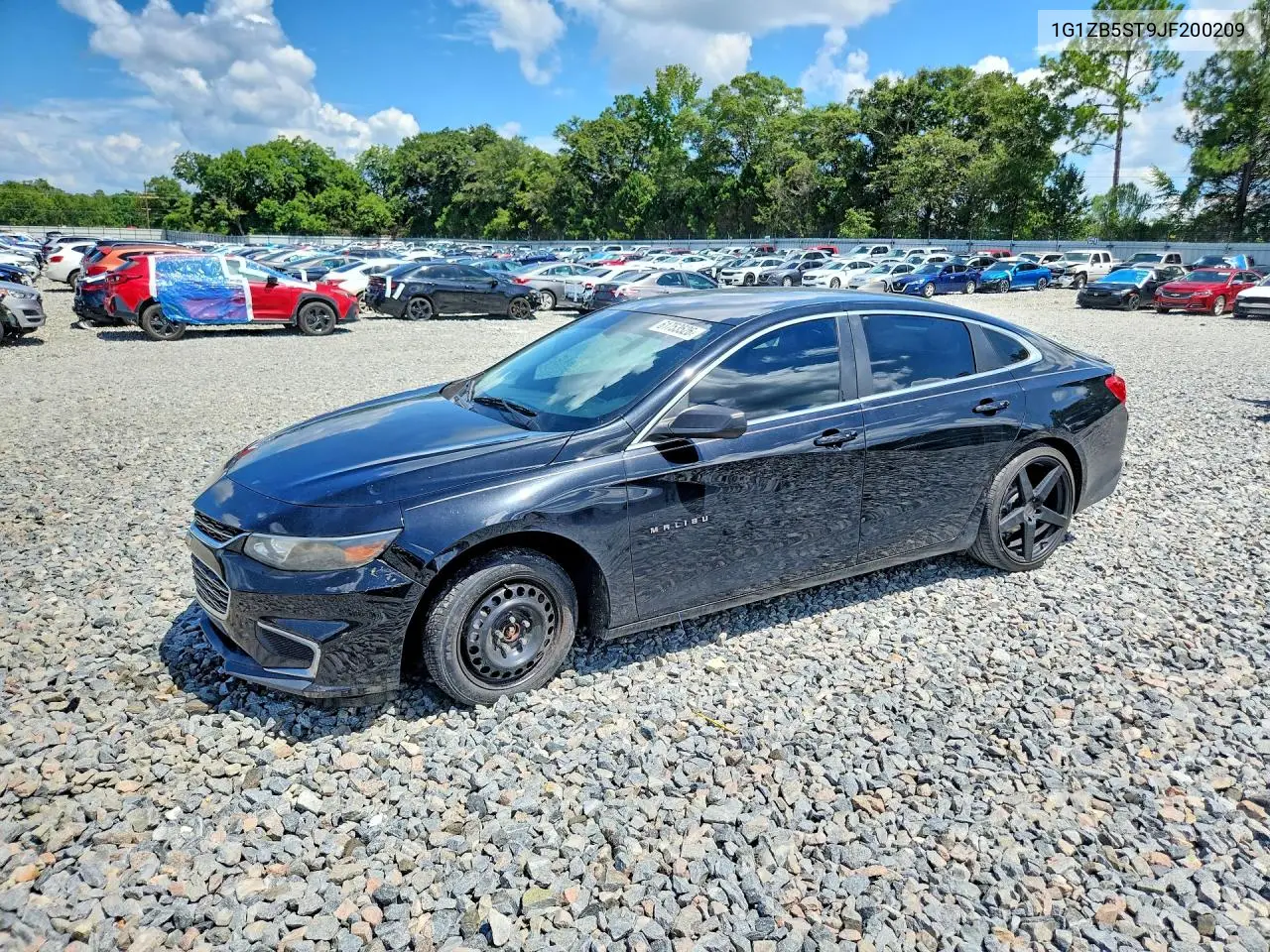 2018 Chevrolet Malibu Ls VIN: 1G1ZB5ST9JF200209 Lot: 61753526