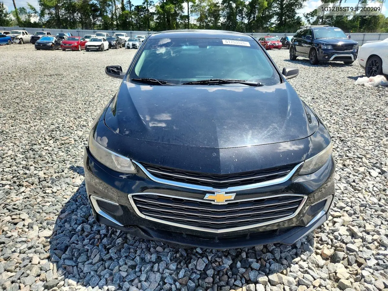 2018 Chevrolet Malibu Ls VIN: 1G1ZB5ST9JF200209 Lot: 61753526