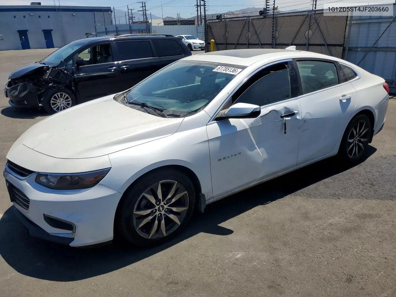 2018 Chevrolet Malibu Lt VIN: 1G1ZD5ST4JF203660 Lot: 61785136