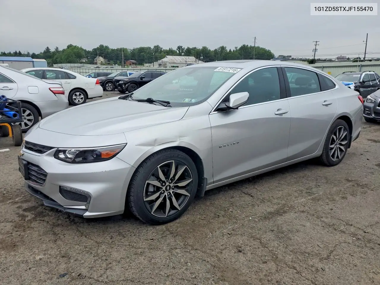2018 Chevrolet Malibu Lt VIN: 1G1ZD5STXJF155470 Lot: 61917216