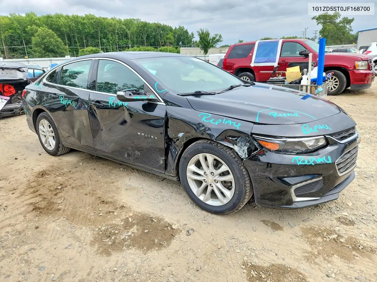 2018 Chevrolet Malibu Lt VIN: 1G1ZD5ST0JF168700 Lot: 62016256