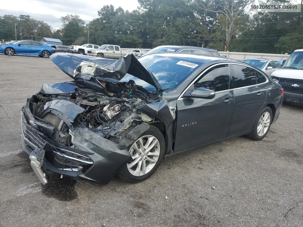 1G1ZD5ST5JF136891 2018 Chevrolet Malibu Lt