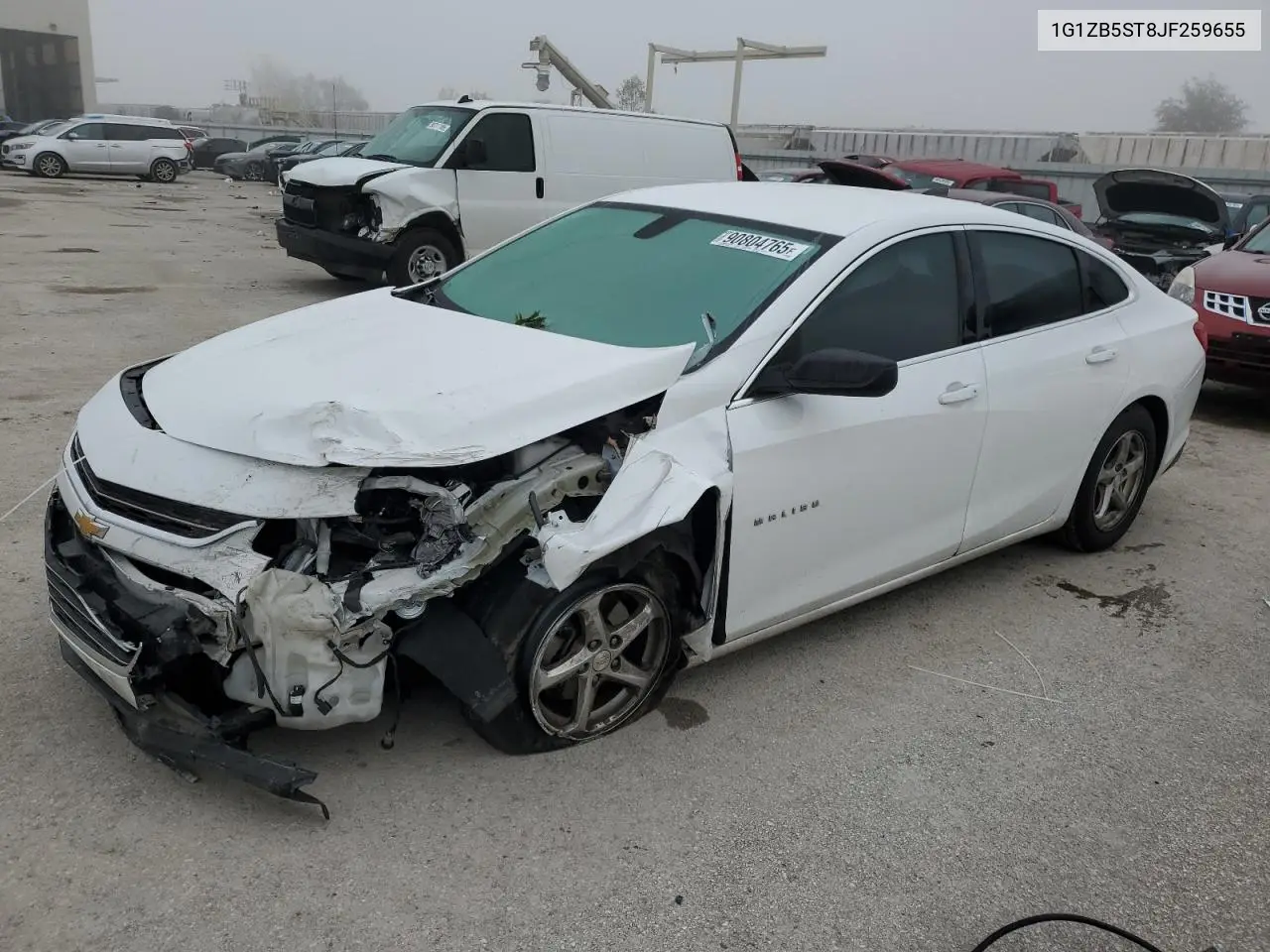1G1ZB5ST8JF259655 2018 Chevrolet Malibu Ls