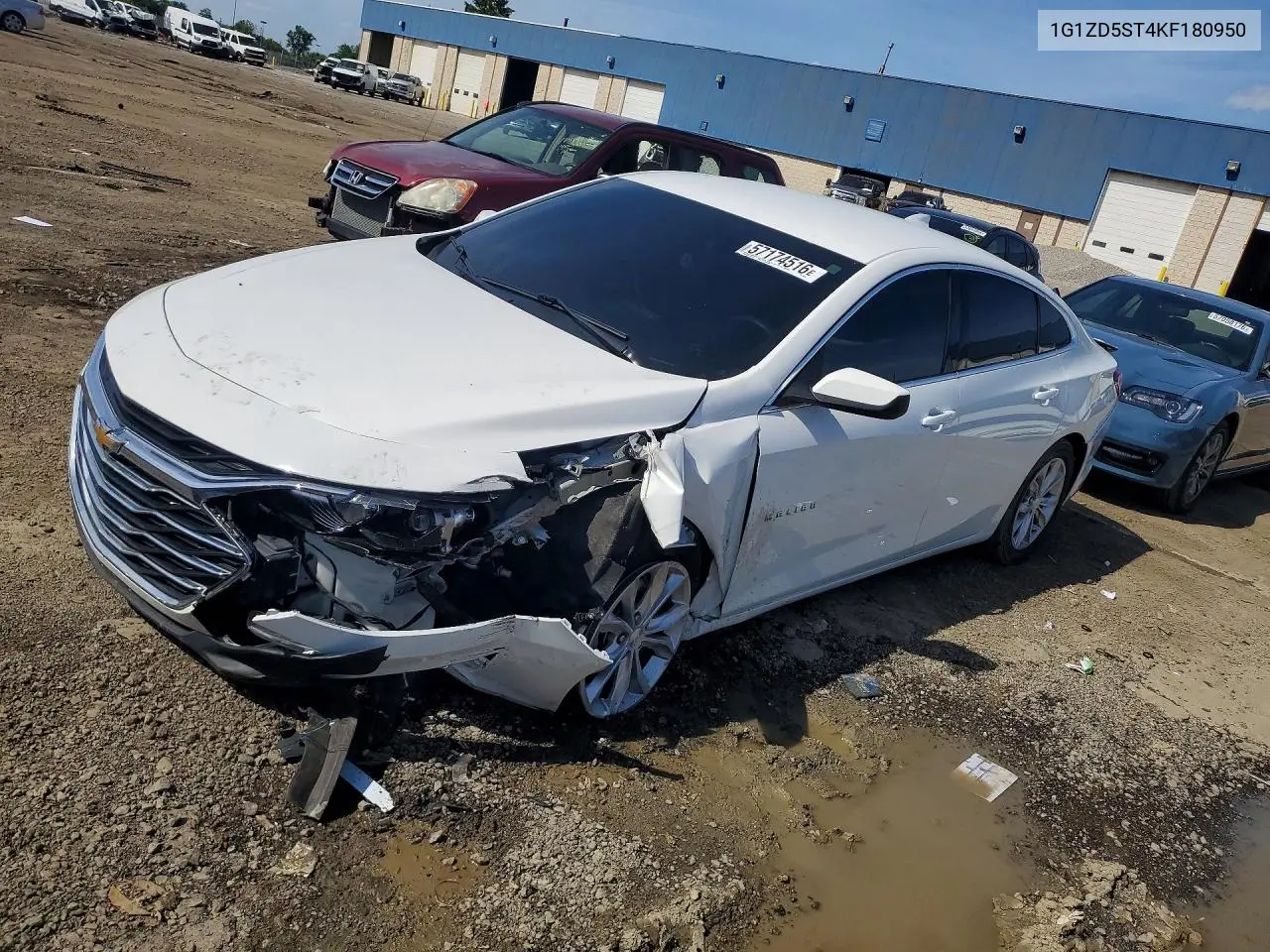 2019 Chevrolet Malibu Lt VIN: 1G1ZD5ST4KF180950 Lot: 57174516