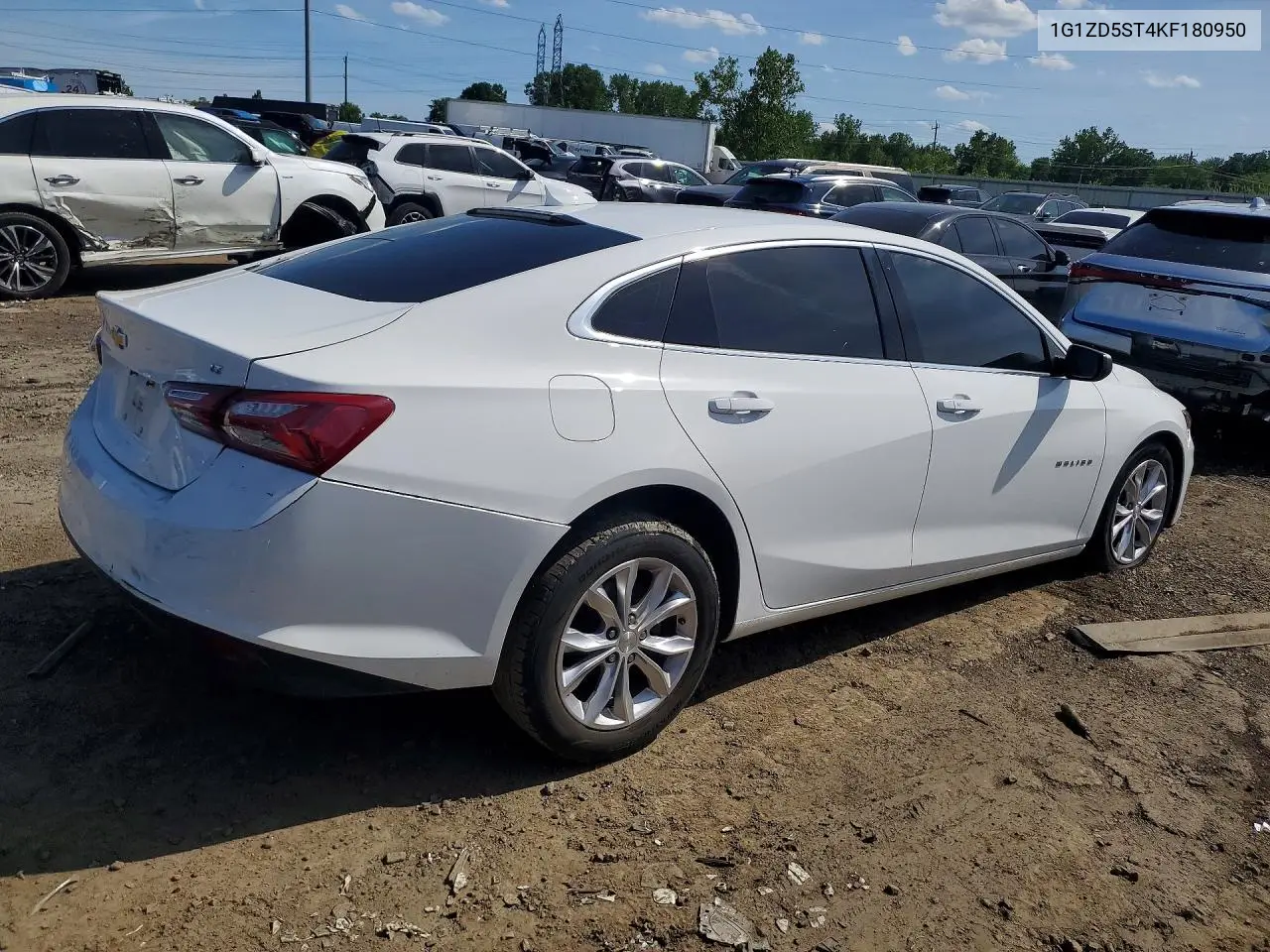 2019 Chevrolet Malibu Lt VIN: 1G1ZD5ST4KF180950 Lot: 57174516