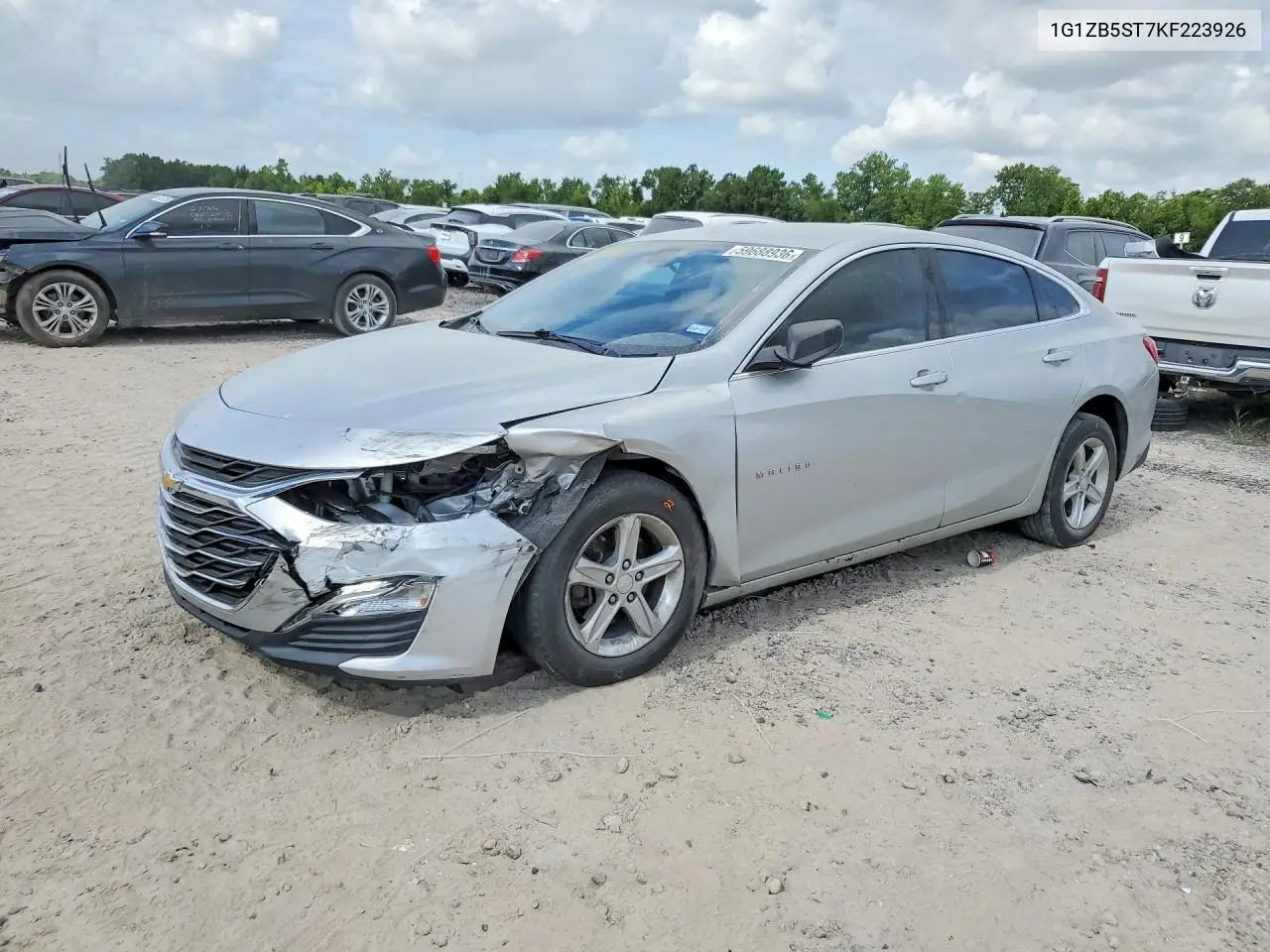 2019 Chevrolet Malibu Ls VIN: 1G1ZB5ST7KF223926 Lot: 59688936
