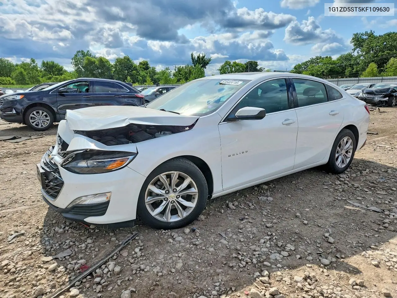 2019 Chevrolet Malibu Lt VIN: 1G1ZD5ST5KF109630 Lot: 61640416