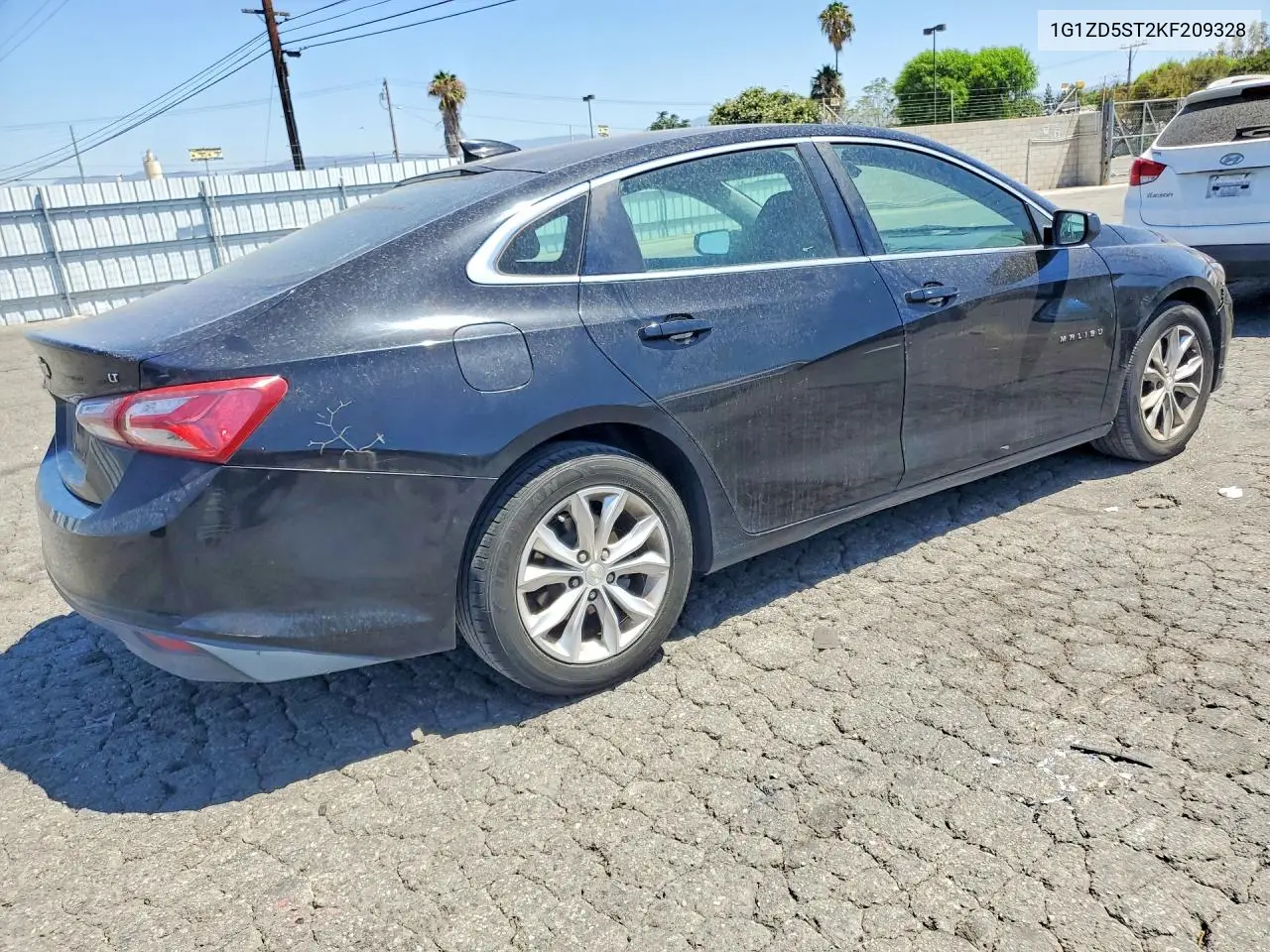 2019 Chevrolet Malibu Lt VIN: 1G1ZD5ST2KF209328 Lot: 61778726