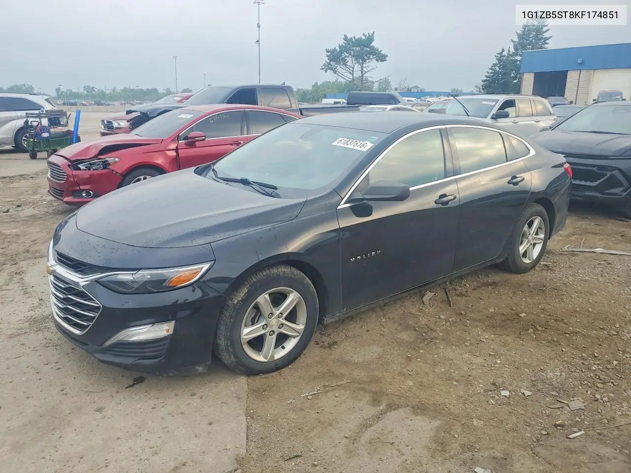2019 Chevrolet Malibu Ls VIN: 1G1ZB5ST8KF174851 Lot: 61837616