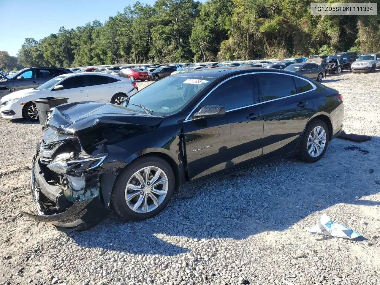 1G1ZD5ST0KF111334 2019 Chevrolet Malibu Lt