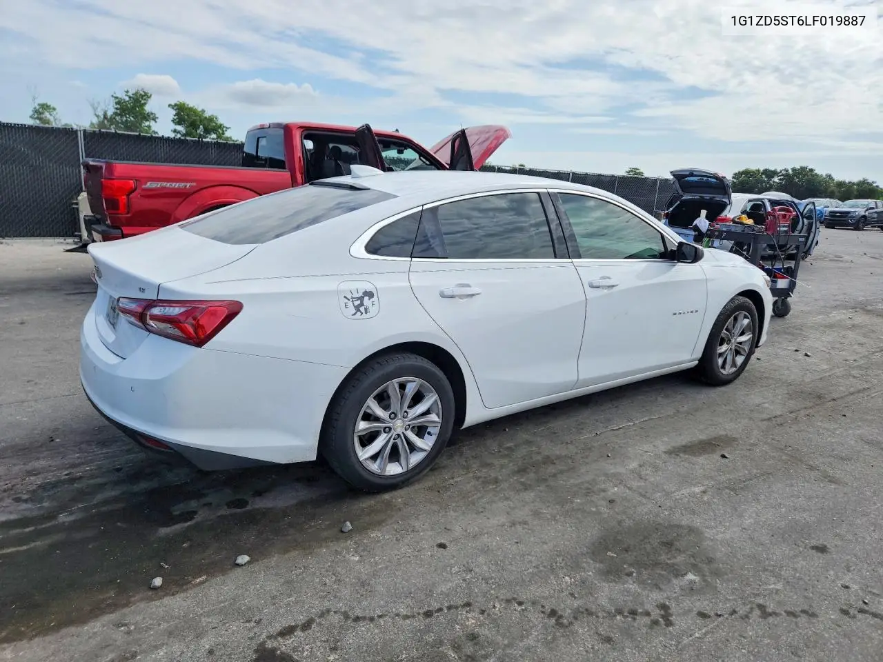 2020 Chevrolet Malibu Lt VIN: 1G1ZD5ST6LF019887 Lot: 56587326