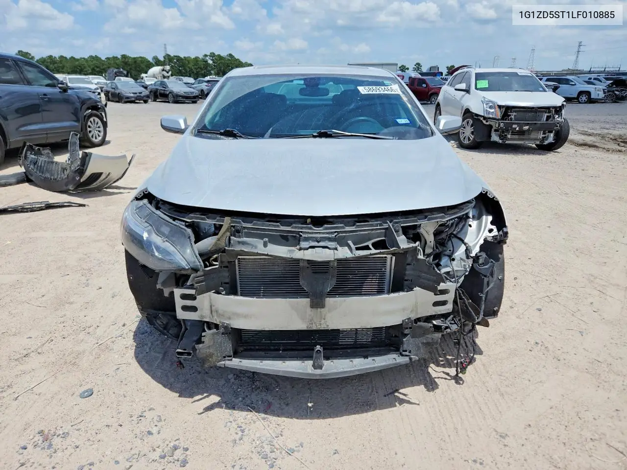 2020 Chevrolet Malibu Lt VIN: 1G1ZD5ST1LF010885 Lot: 58693466