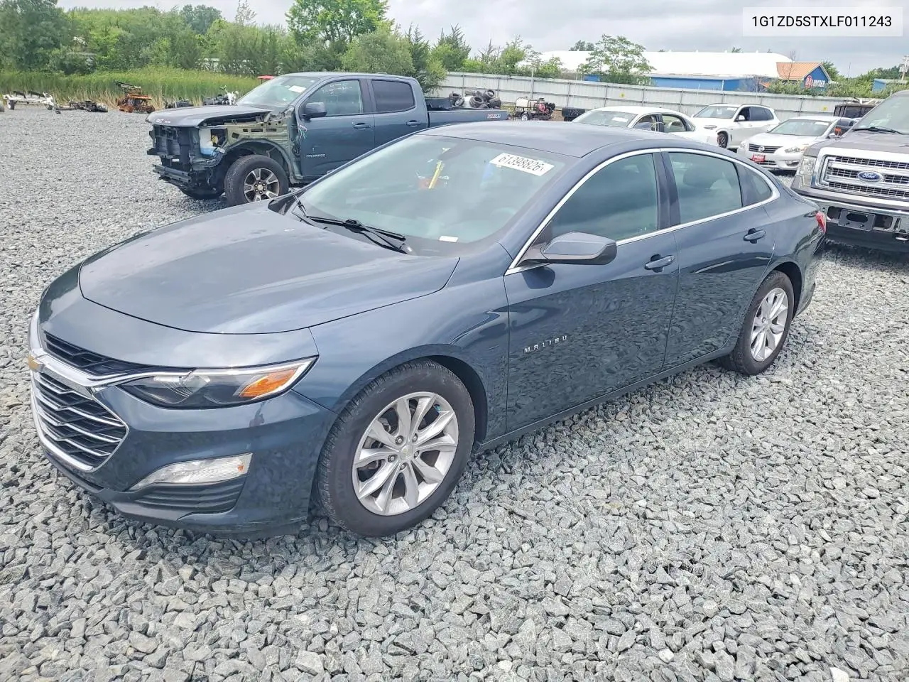 2020 Chevrolet Malibu Lt VIN: 1G1ZD5STXLF011243 Lot: 61398826