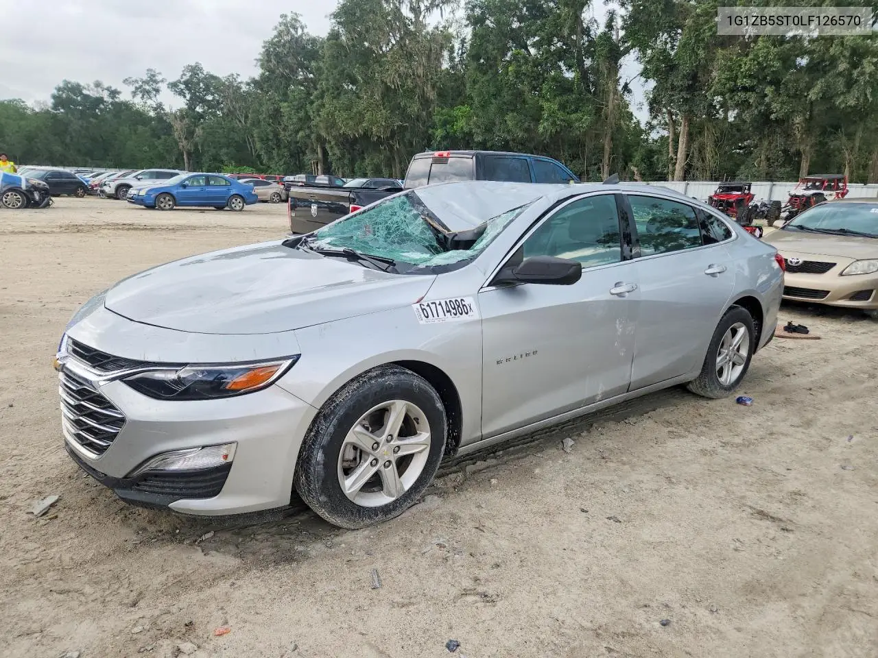 2020 Chevrolet Malibu Ls VIN: 1G1ZB5ST0LF126570 Lot: 61714986