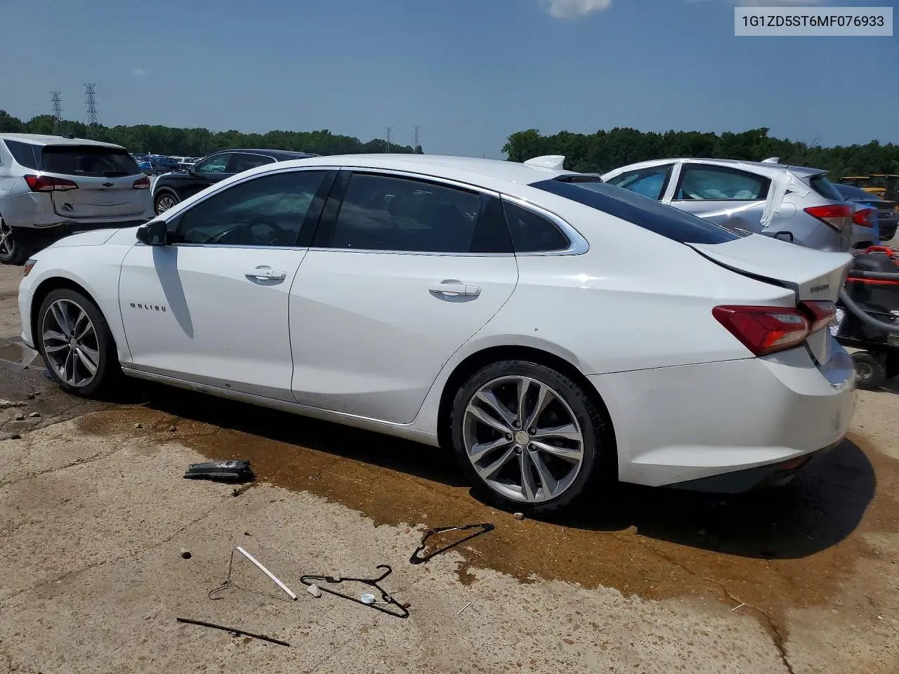 2021 Chevrolet Malibu Lt VIN: 1G1ZD5ST6MF076933 Lot: 60187156