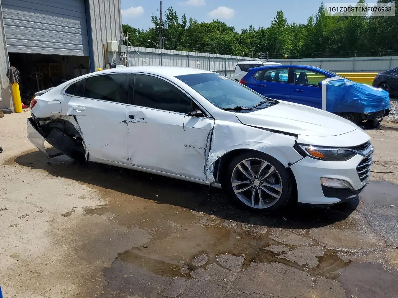 2021 Chevrolet Malibu Lt VIN: 1G1ZD5ST6MF076933 Lot: 60187156