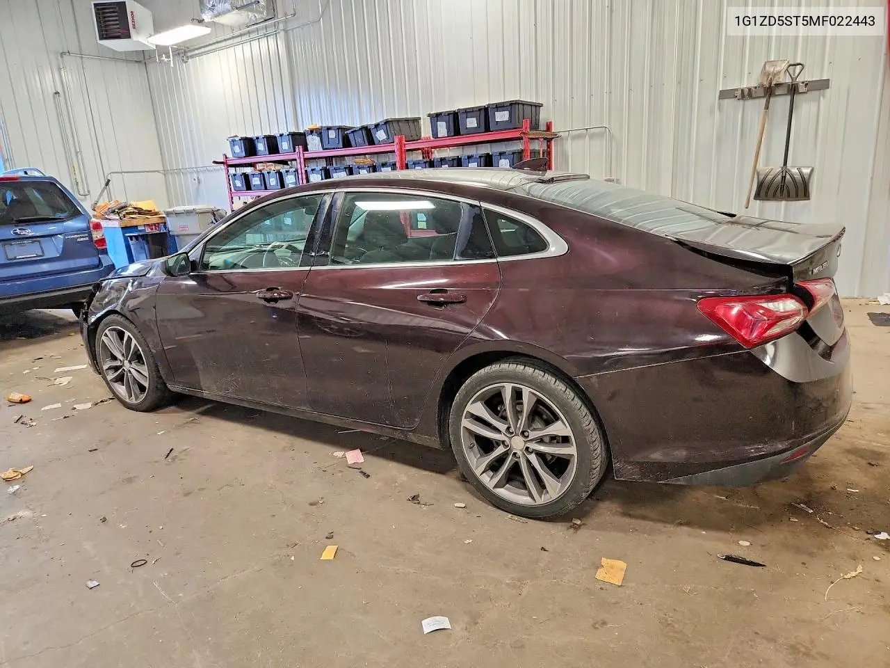2021 Chevrolet Malibu Lt VIN: 1G1ZD5ST5MF022443 Lot: 61310686