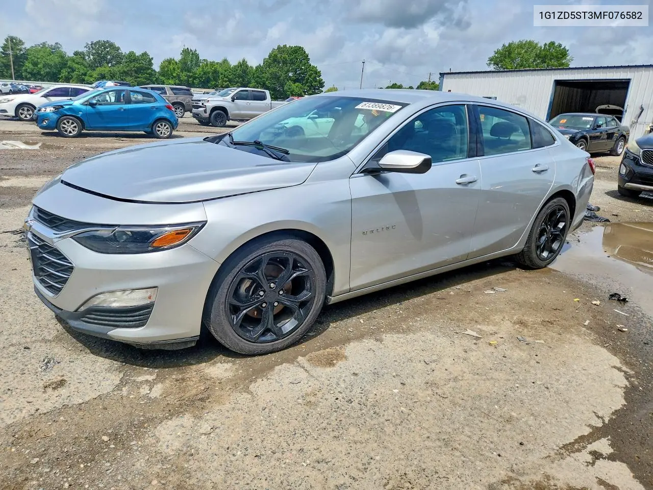 2021 Chevrolet Malibu Lt VIN: 1G1ZD5ST3MF076582 Lot: 61389826