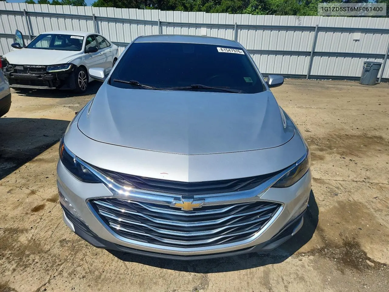 2021 Chevrolet Malibu Lt VIN: 1G1ZD5ST6MF061400 Lot: 61547976