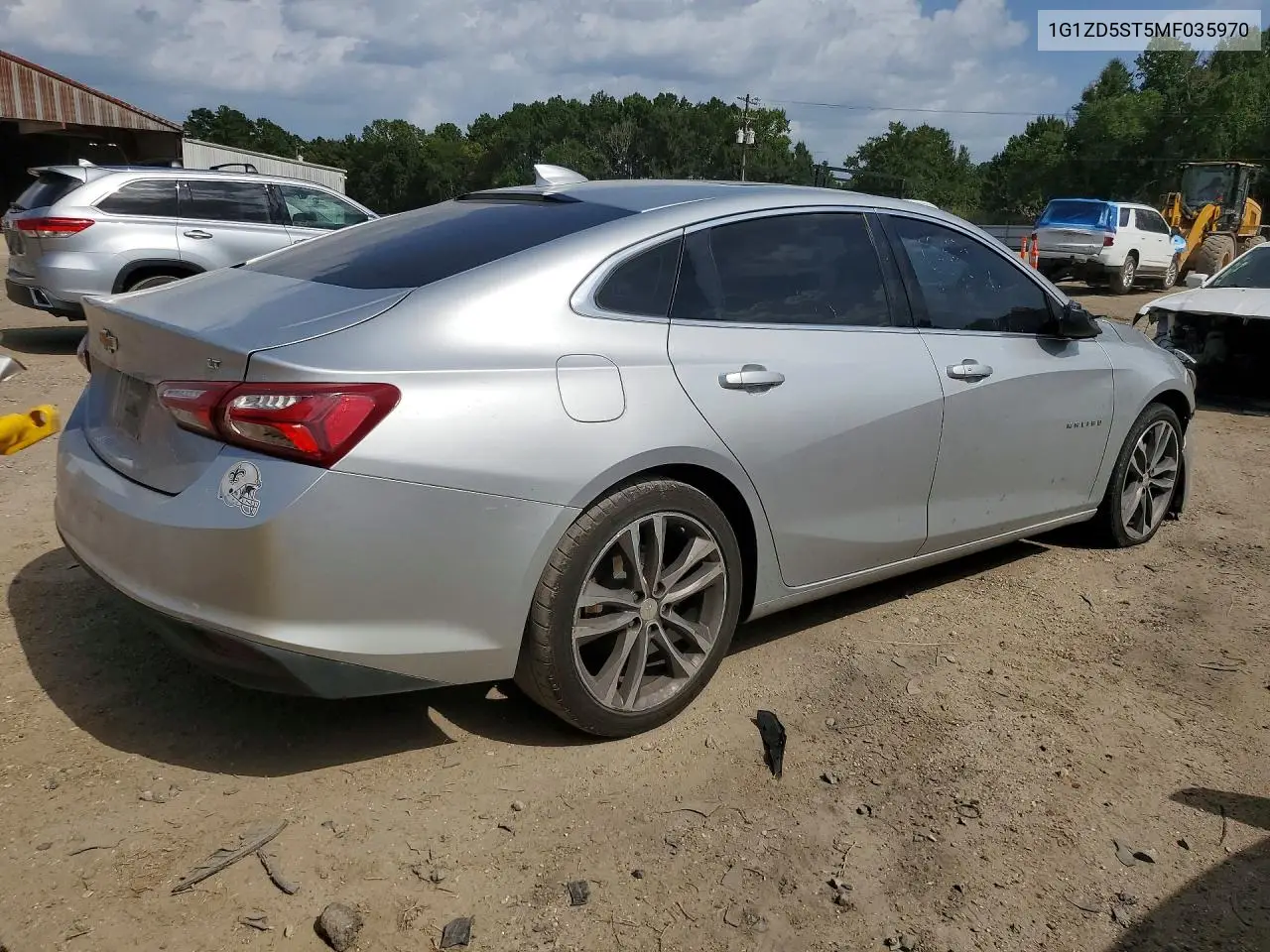 2021 Chevrolet Malibu Lt VIN: 1G1ZD5ST5MF035970 Lot: 61704266