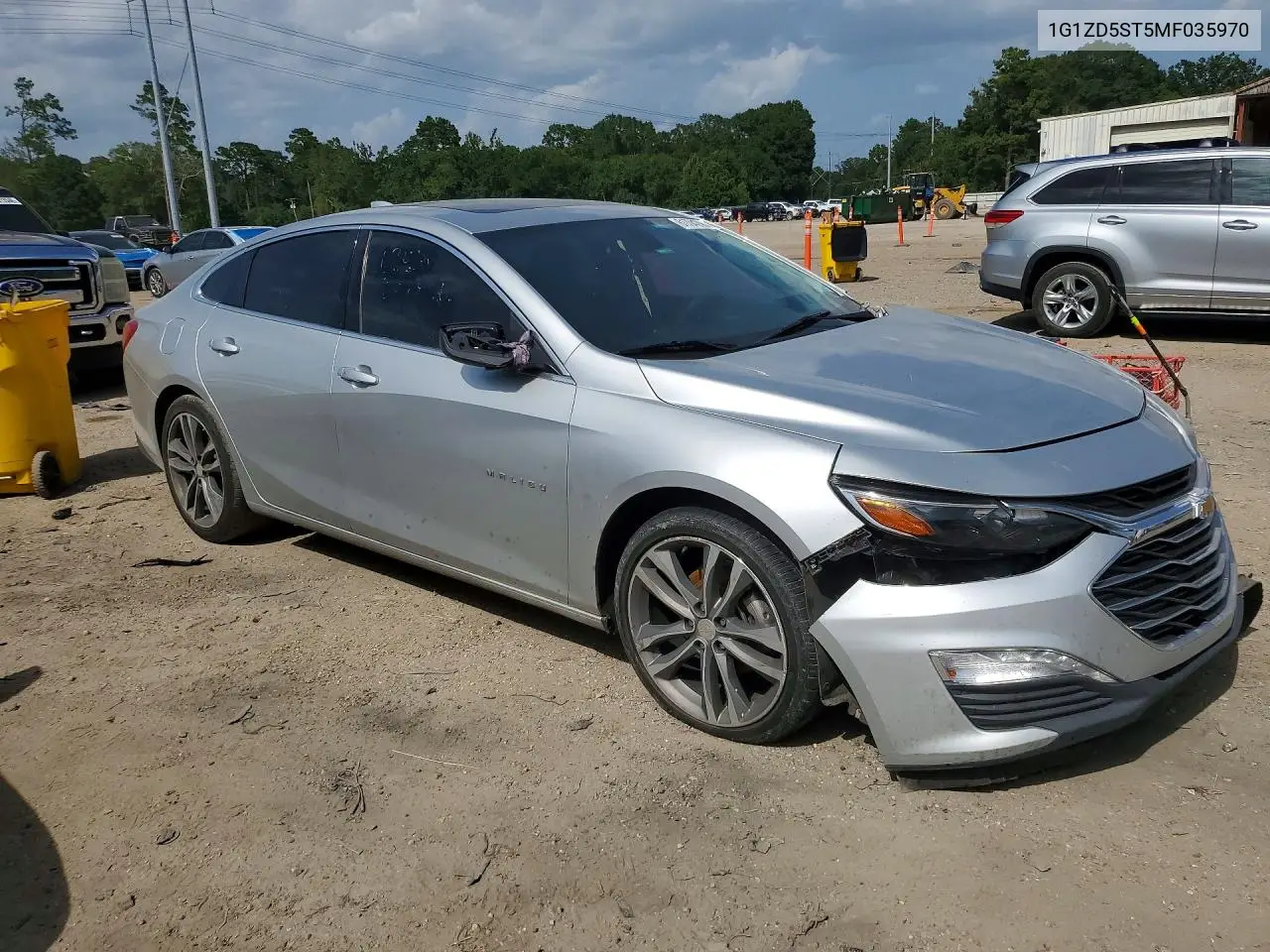 2021 Chevrolet Malibu Lt VIN: 1G1ZD5ST5MF035970 Lot: 61704266