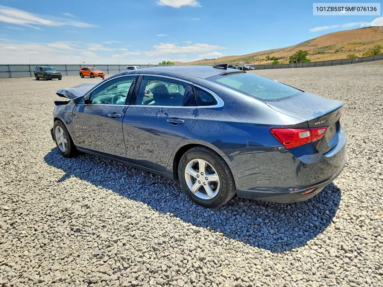 2021 Chevrolet Malibu Ls VIN: 1G1ZB5ST5MF076136 Lot: 61712866