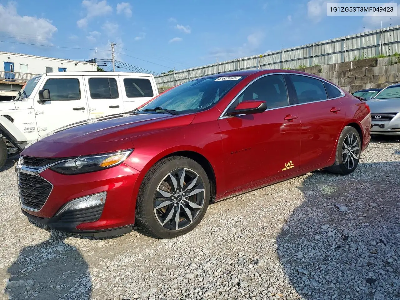 2021 Chevrolet Malibu Rs VIN: 1G1ZG5ST3MF049423 Lot: 61821546