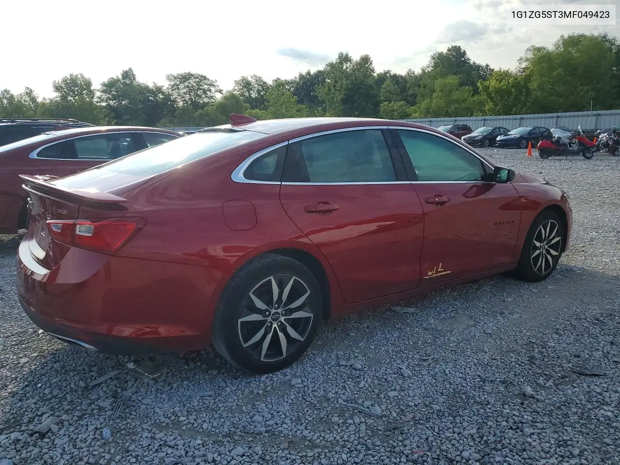 2021 Chevrolet Malibu Rs VIN: 1G1ZG5ST3MF049423 Lot: 61821546