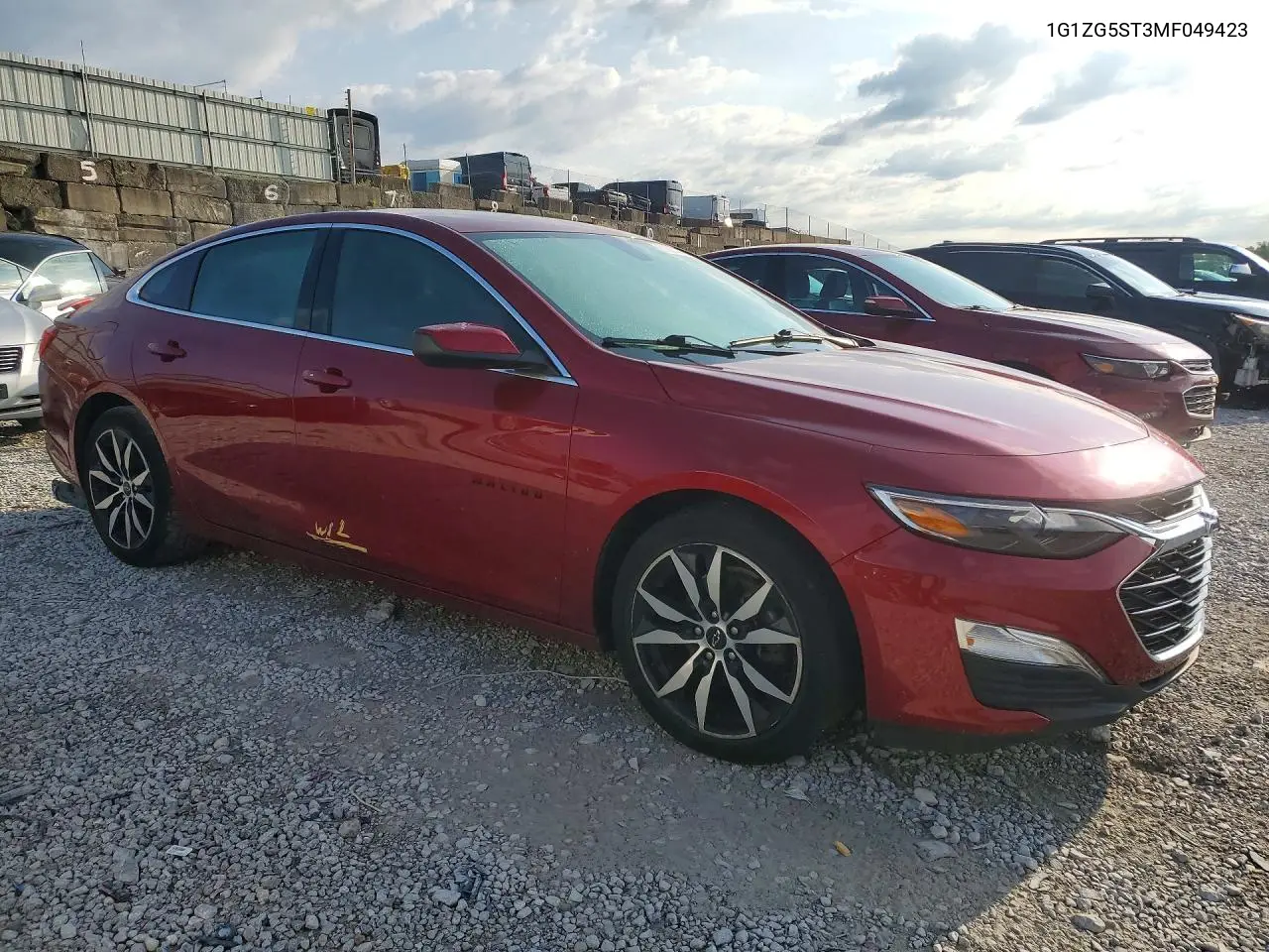 2021 Chevrolet Malibu Rs VIN: 1G1ZG5ST3MF049423 Lot: 61821546