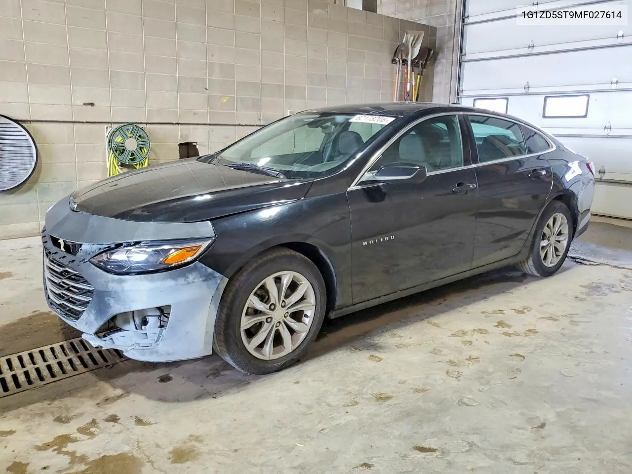2021 Chevrolet Malibu Lt VIN: 1G1ZD5ST9MF027614 Lot: 62178206