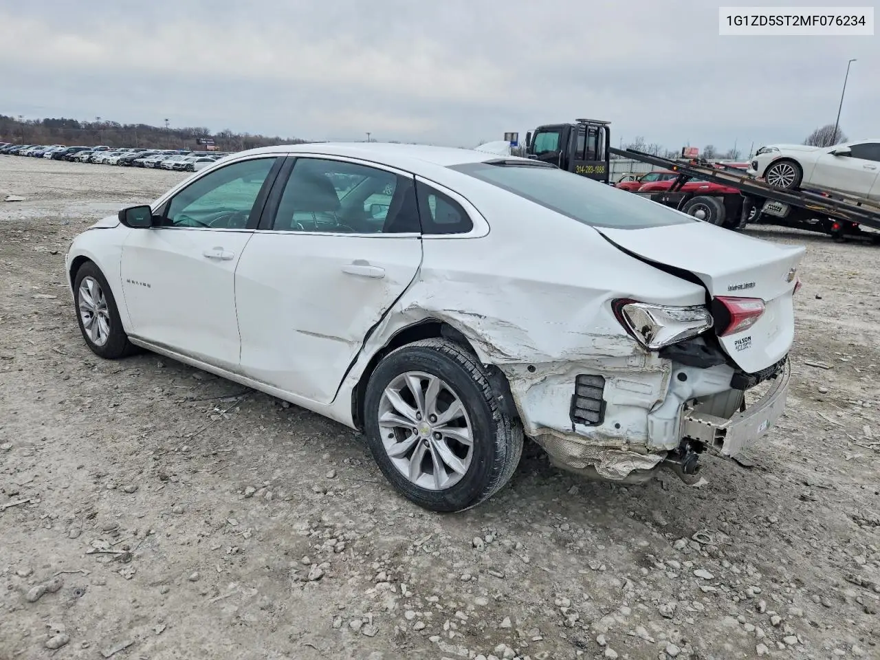 2021 Chevrolet Malibu Lt VIN: 1G1ZD5ST2MF076234 Lot: 72557985