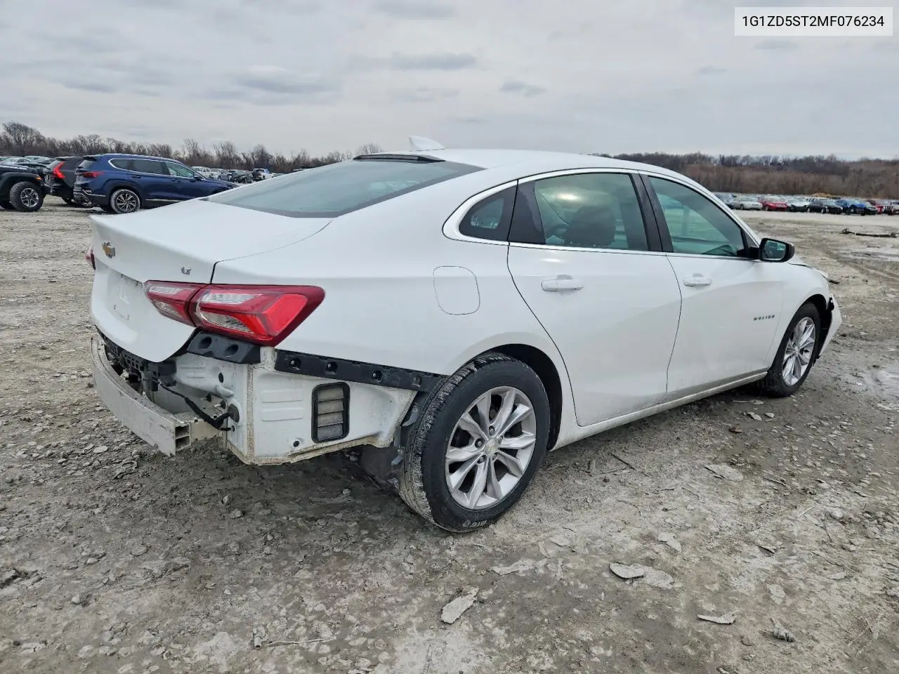2021 Chevrolet Malibu Lt VIN: 1G1ZD5ST2MF076234 Lot: 72557985