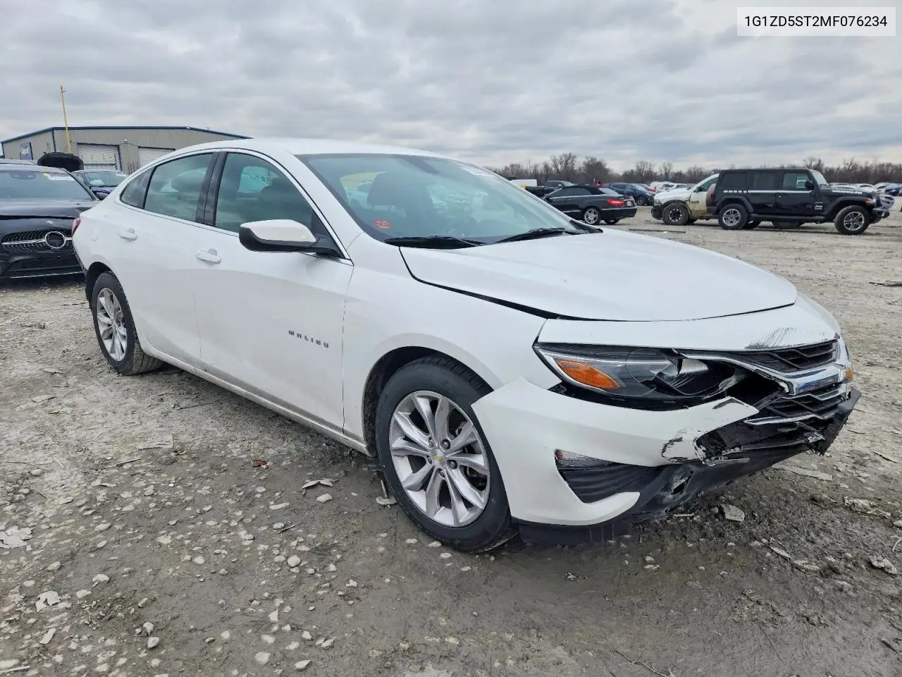 2021 Chevrolet Malibu Lt VIN: 1G1ZD5ST2MF076234 Lot: 72557985