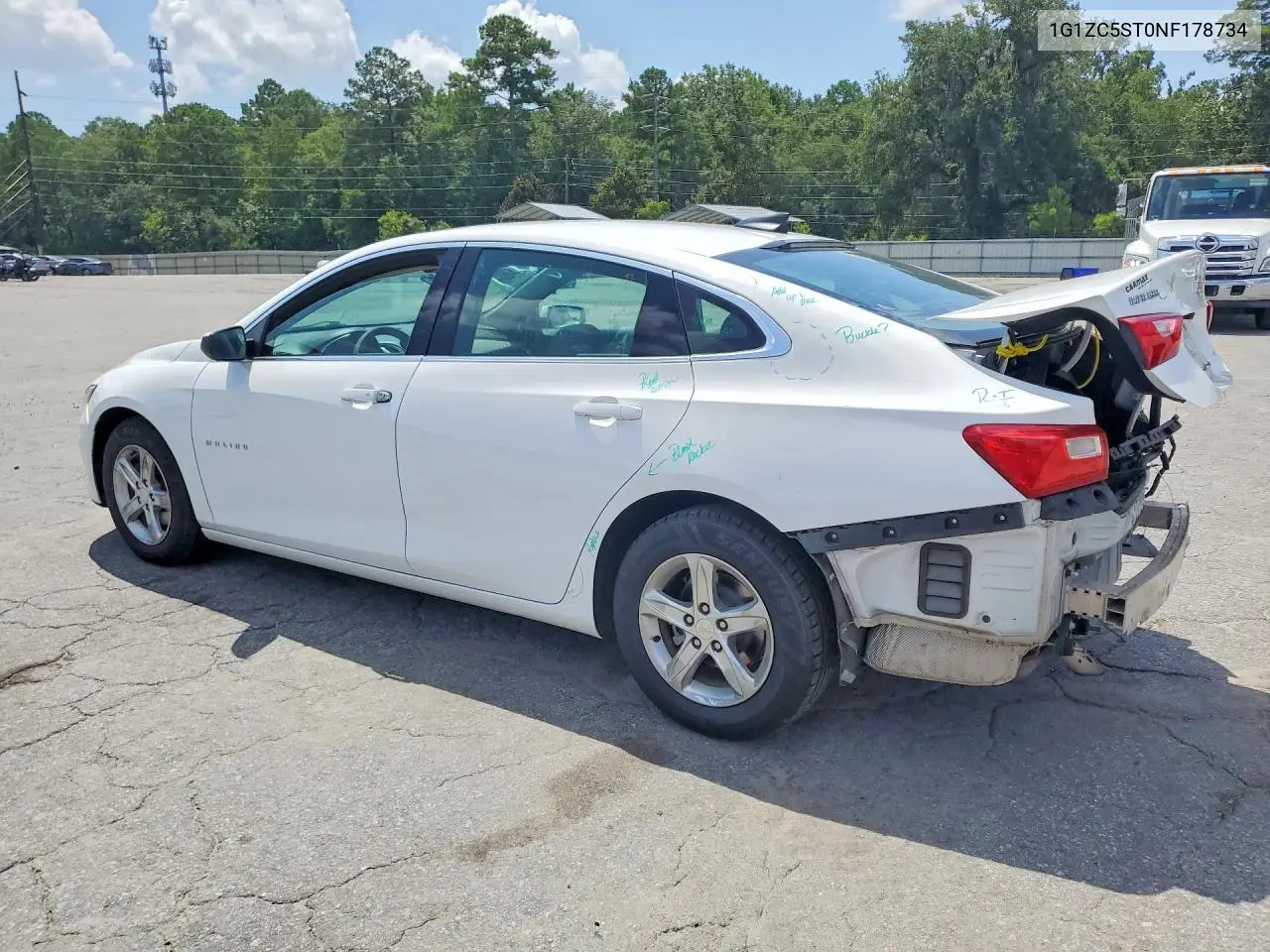 2022 Chevrolet Malibu Ls VIN: 1G1ZC5ST0NF178734 Lot: 61481396