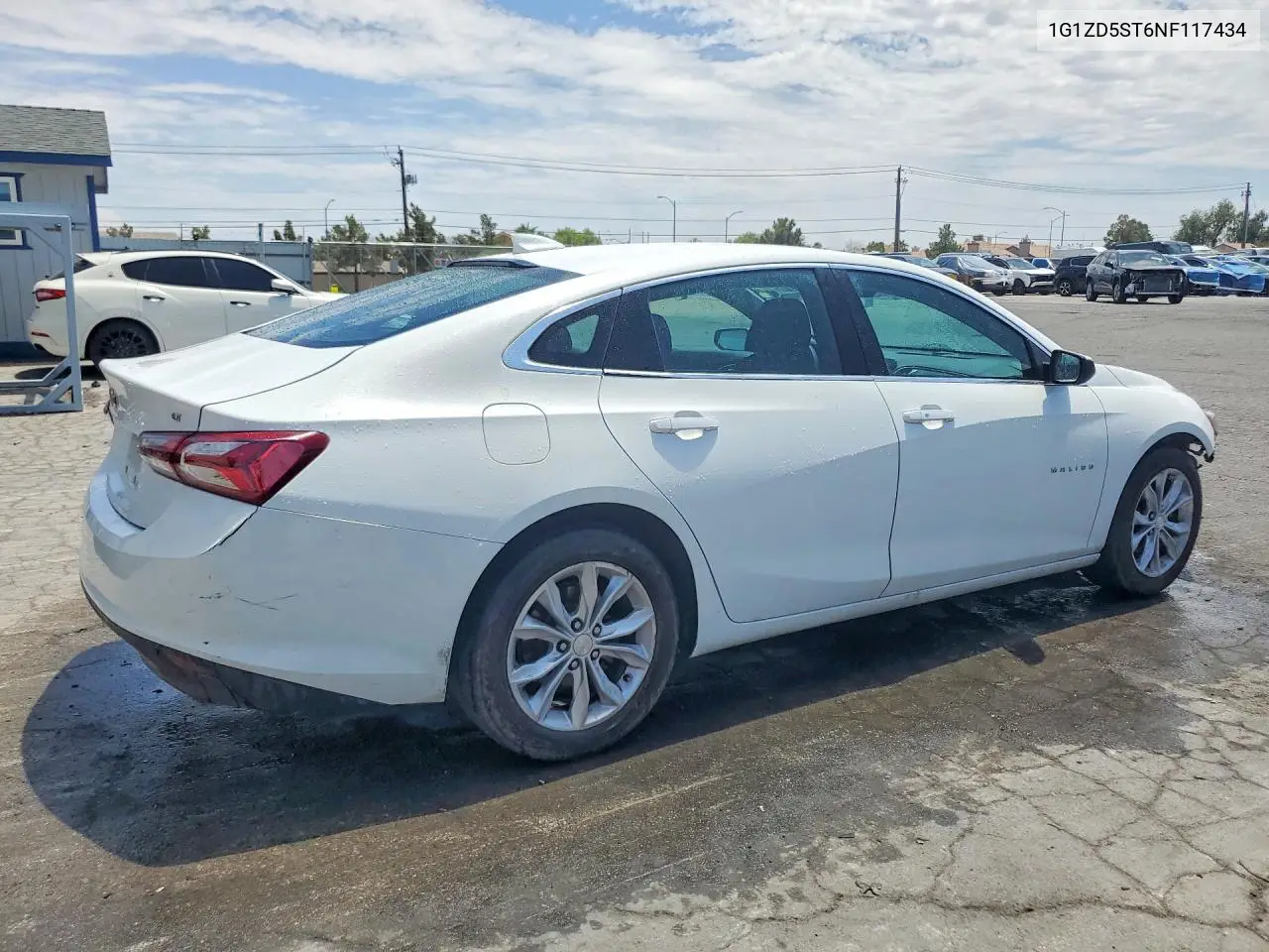 2022 Chevrolet Malibu Lt VIN: 1G1ZD5ST6NF117434 Lot: 61530916