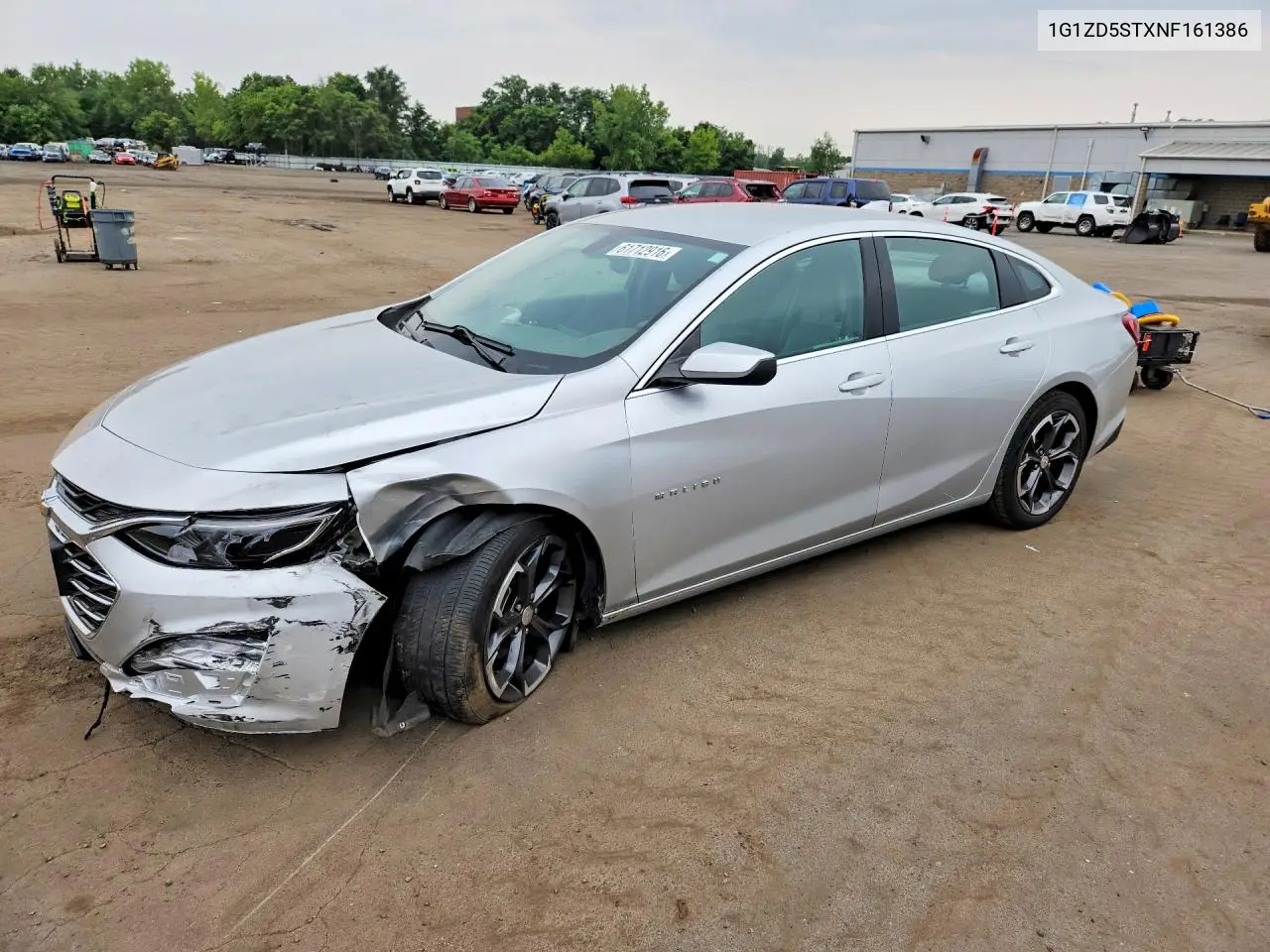 2022 Chevrolet Malibu Lt VIN: 1G1ZD5STXNF161386 Lot: 61712916