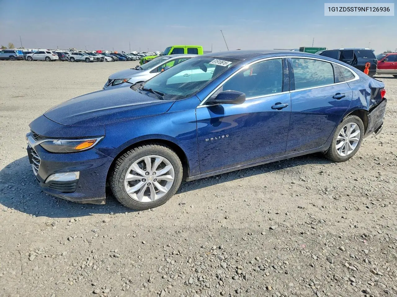 2022 Chevrolet Malibu Lt VIN: 1G1ZD5ST9NF126936 Lot: 61910616