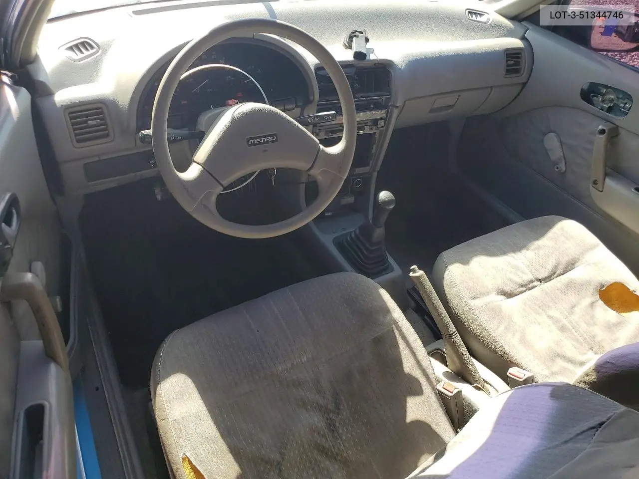 1994 Geo Metro Xfi VIN: 2C1MS2461R6768125 Lot: 51344746