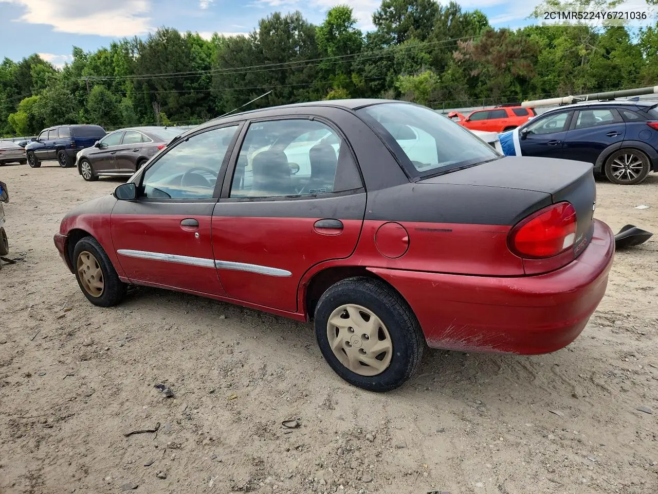 2000 Chevrolet Metro Lsi VIN: 2C1MR5224Y6721036 Lot: 55850826