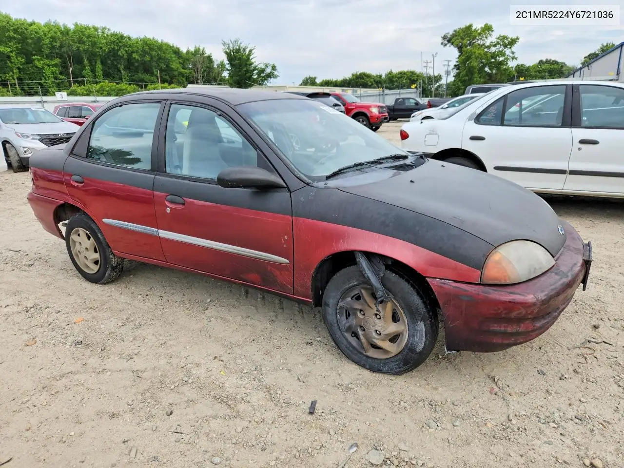 2000 Chevrolet Metro Lsi VIN: 2C1MR5224Y6721036 Lot: 55850826